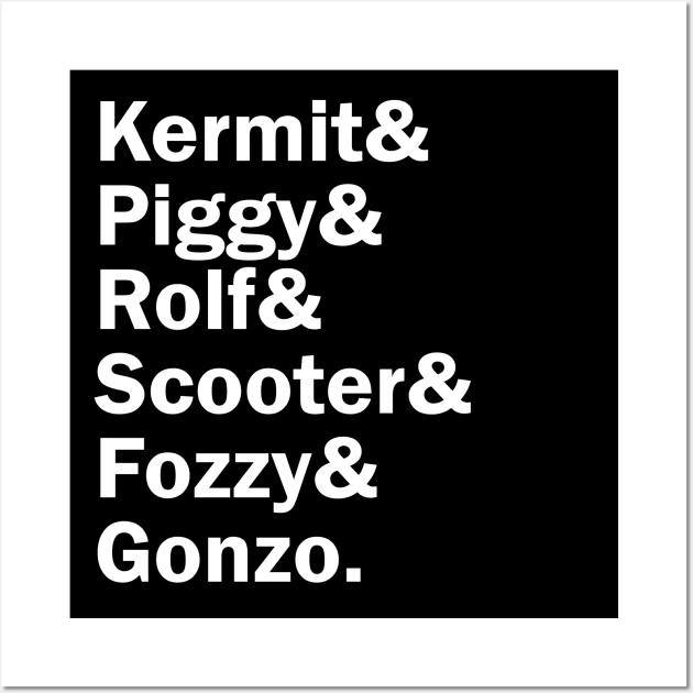 Funny Names x The Muppets Wall Art by muckychris